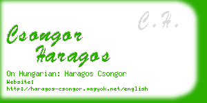 csongor haragos business card